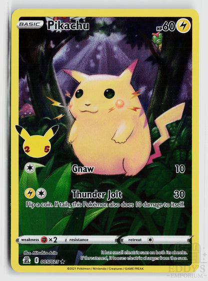 Pikachu 005/025 Celebrations Pokemon Holo Rare