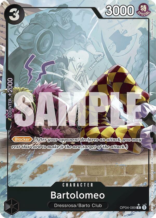 Bartolomeo (Full Art) OP04-089 Premium Booster -The Best- One Piece Foil Rare