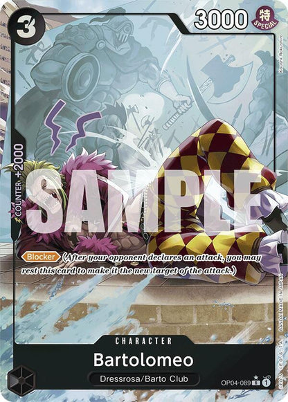 Bartolomeo (Full Art) OP04-089 Premium Booster -The Best- One Piece Foil Rare