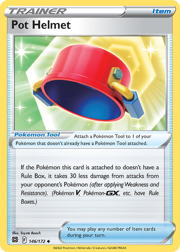 Pot Helmet 146/172 Brilliant Stars Pokemon Reverse Holo Uncommon NM