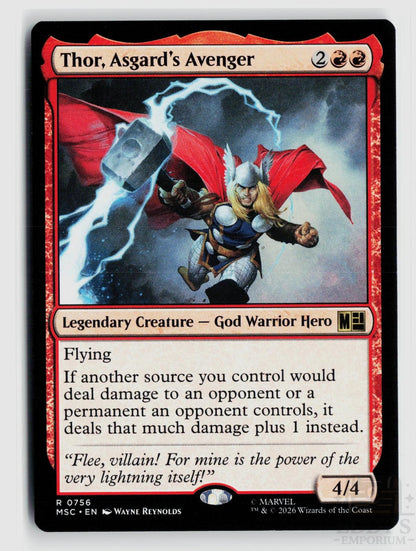 Thor, Asgard's Avenger 756 Commander: Marvel Super Heroes Magic: The Gathering