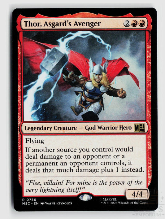 Thor, Asgard's Avenger 756 Commander: Marvel Super Heroes Magic: The Gathering