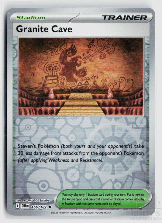Granite Cave 166/182 Destined Rivals Pokemon Reverse Holo