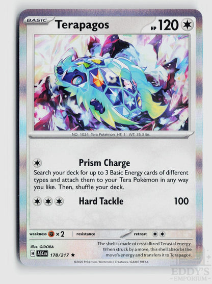 Terapagos 178/217 Ascended Heroes Pokemon Holo Rare NM