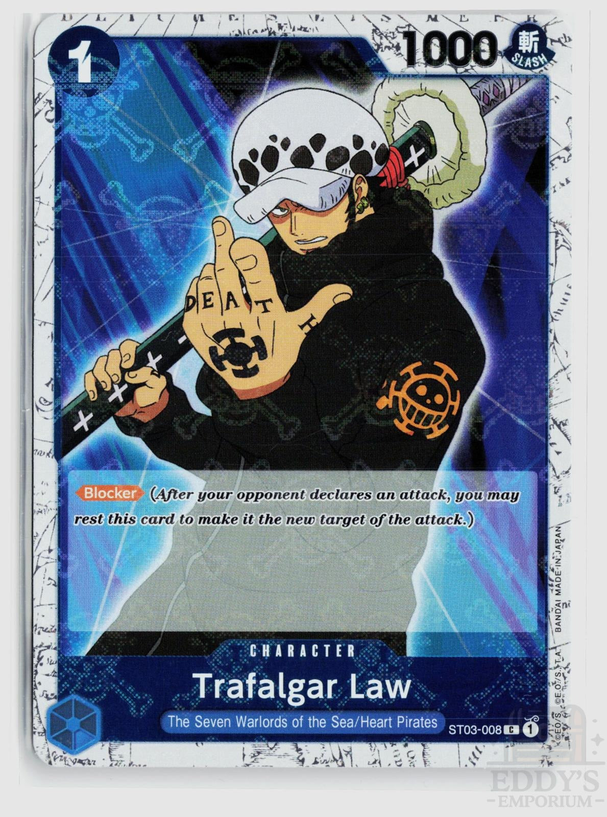 Trafalgar Law (Jolly Roger Foil) ST03-008 Premium Booster -The Best- One Piece