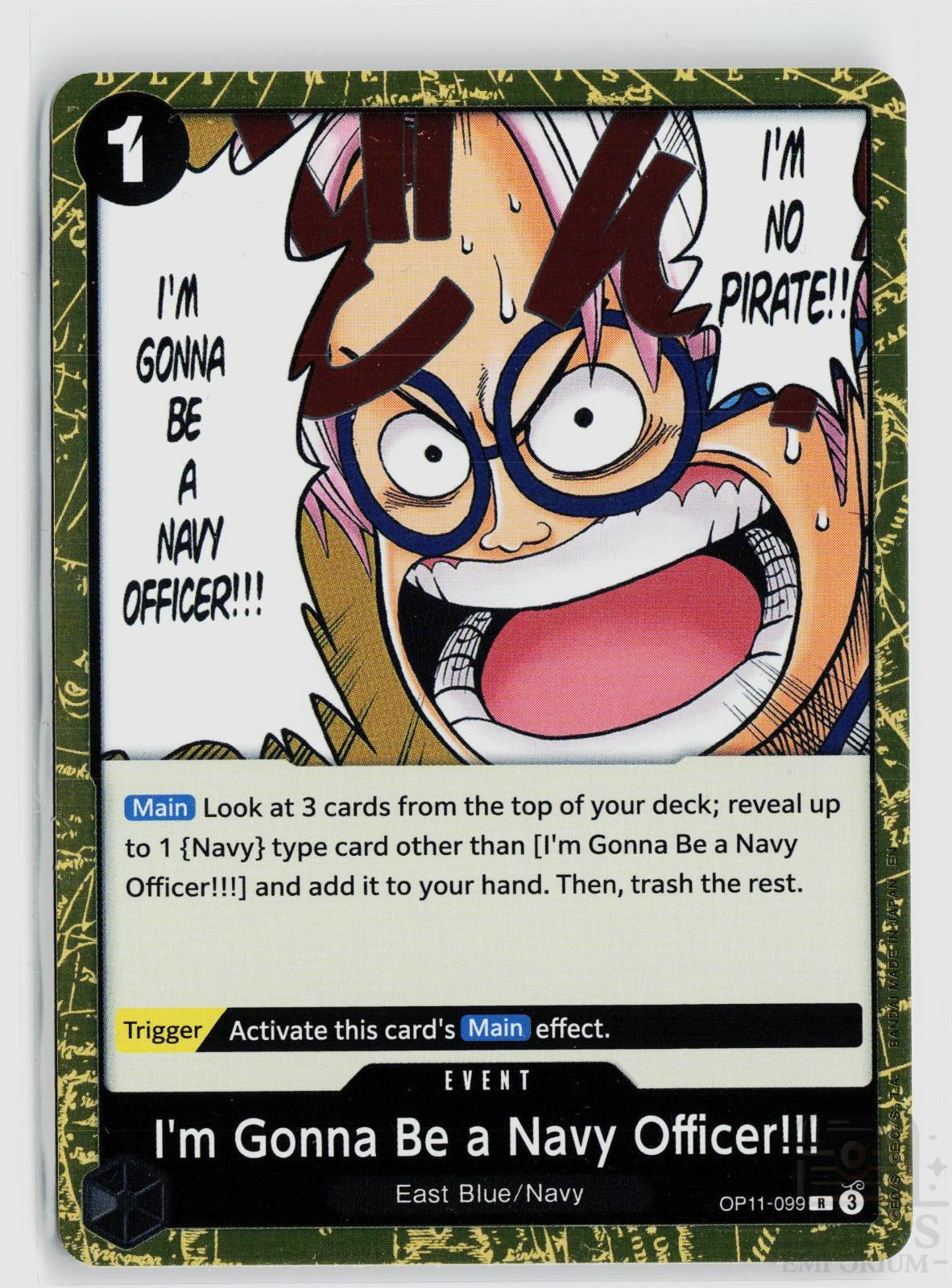 I'm Gonna Be a Navy Officer!!! OP11-099 A Fist of Divine Speed One Piece Foil