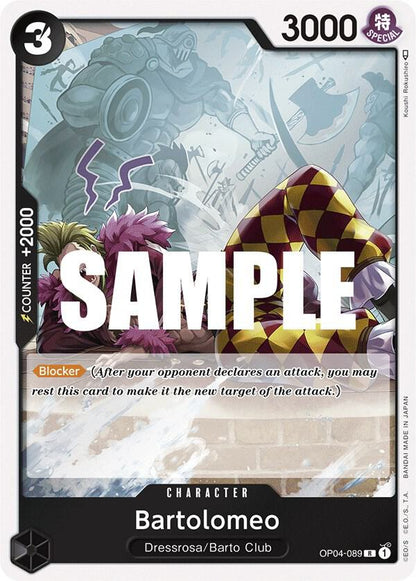 Bartolomeo OP04-089 Kingdoms of Intrigue One Piece Foil Rare