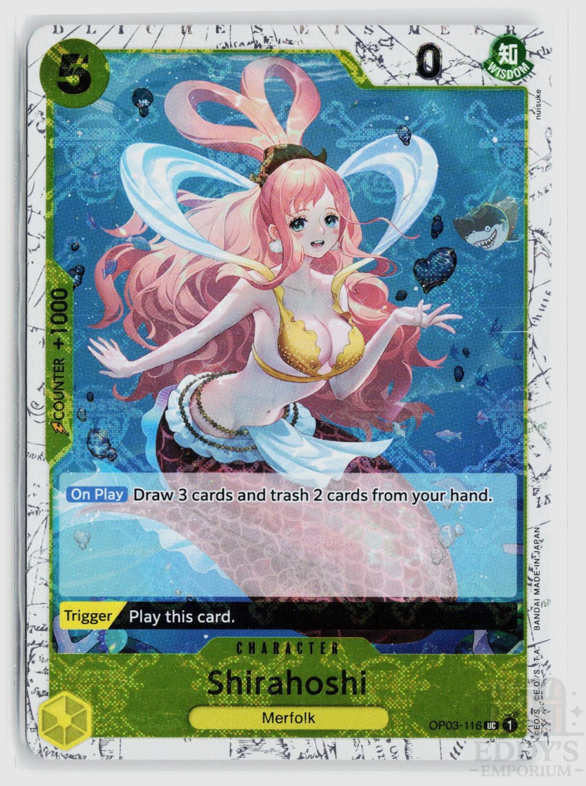 Shirahoshi (Jolly Roger Foil) OP03-116 Premium Booster -The Best- One Piece