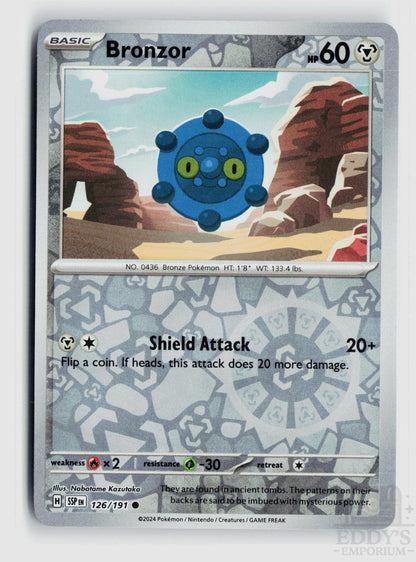 Bronzor 126/191 Surging Sparks Pokemon Reverse Holo Common NM