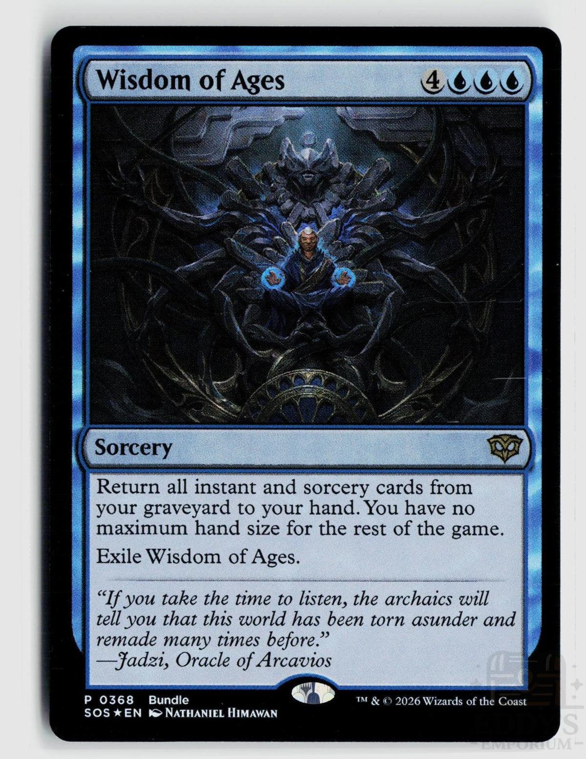 Wisdom of Ages 368 (SOS Bundle) Magic: The Gathering Foil Promo