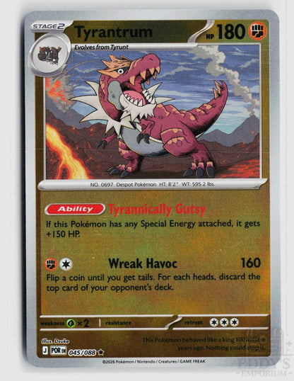 Tyrantrum 045/088 Perfect Order Pokemon Reverse Holo