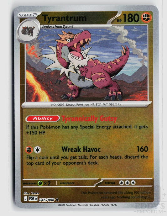 Tyrantrum 045/088 Perfect Order Pokemon Reverse Holo
