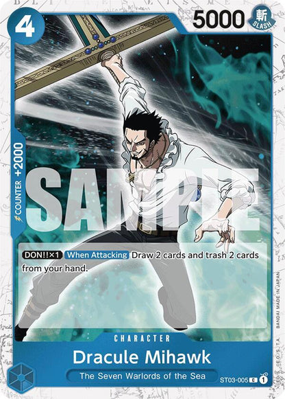 Dracule Mihawk (Jolly Roger Foil) ST03-005 Premium Booster -The Best- One Piece