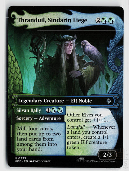 Thranduil, Sindarin Liege (Showcase) 233 The Hobbit Magic: The Gathering