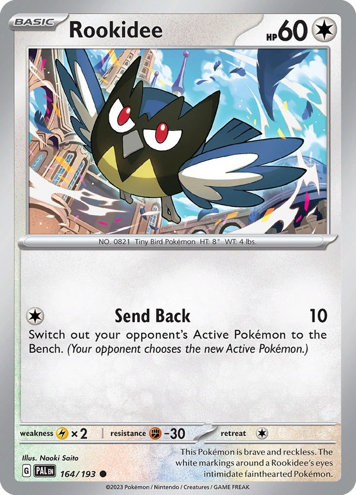 Rookidee 164/193 Paldea Evolved Pokemon Reverse Holo Common NM