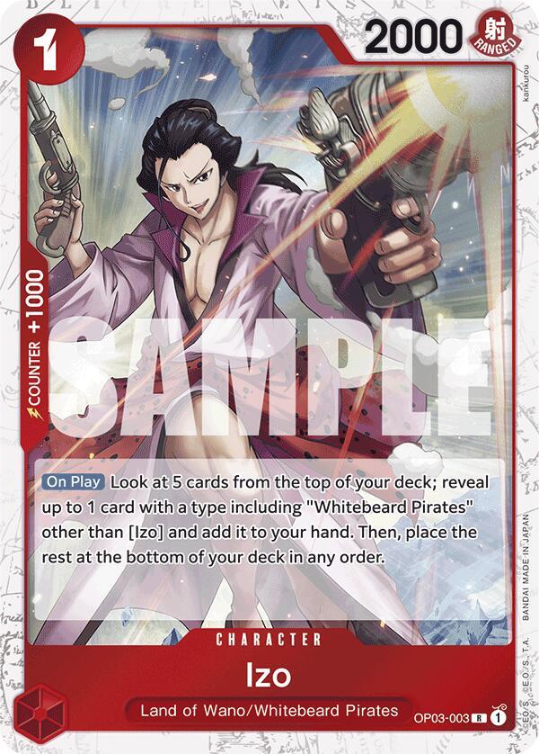 Izo (Jolly Roger Foil) OP03-003 Premium Booster -The Best- One Piece Rare