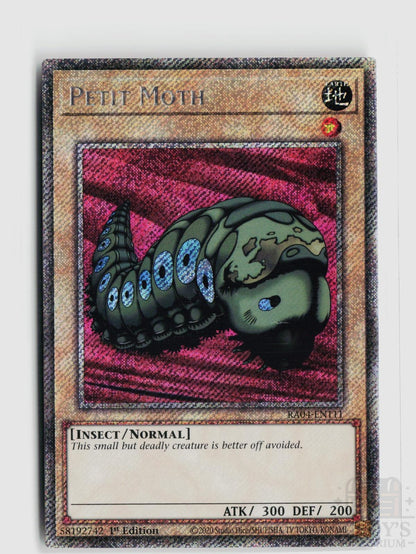 Petit Moth (Platinum Secret Rare) RA04-EN111 Quarter Century Stampede Yu-Gi-Oh 1st Edition NM