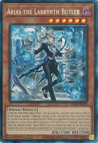 Arias the Labrynth Butler (Collector's Rare) RA05-EN028 Yu-Gi-Oh Rarity Collection 5