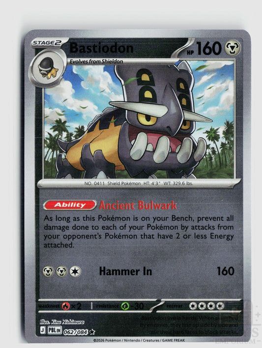 Bastiodon 062/084 Pitch Black Pokemon Reverse Holo