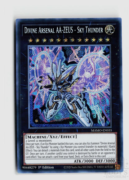 Divine Arsenal AA-ZEUS - Sky Thunder (Secret Rare) MAMO-EN035 Magnificent Monsters Yu-Gi-Oh 1st Edition NM