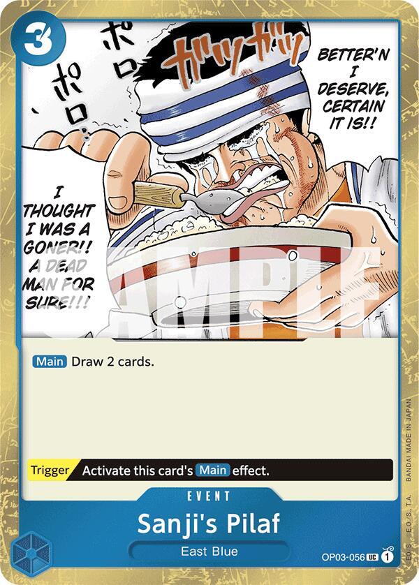 Sanji's Pilaf (Jolly Roger Foil) OP03-056 Premium Booster -The Best- One Piece