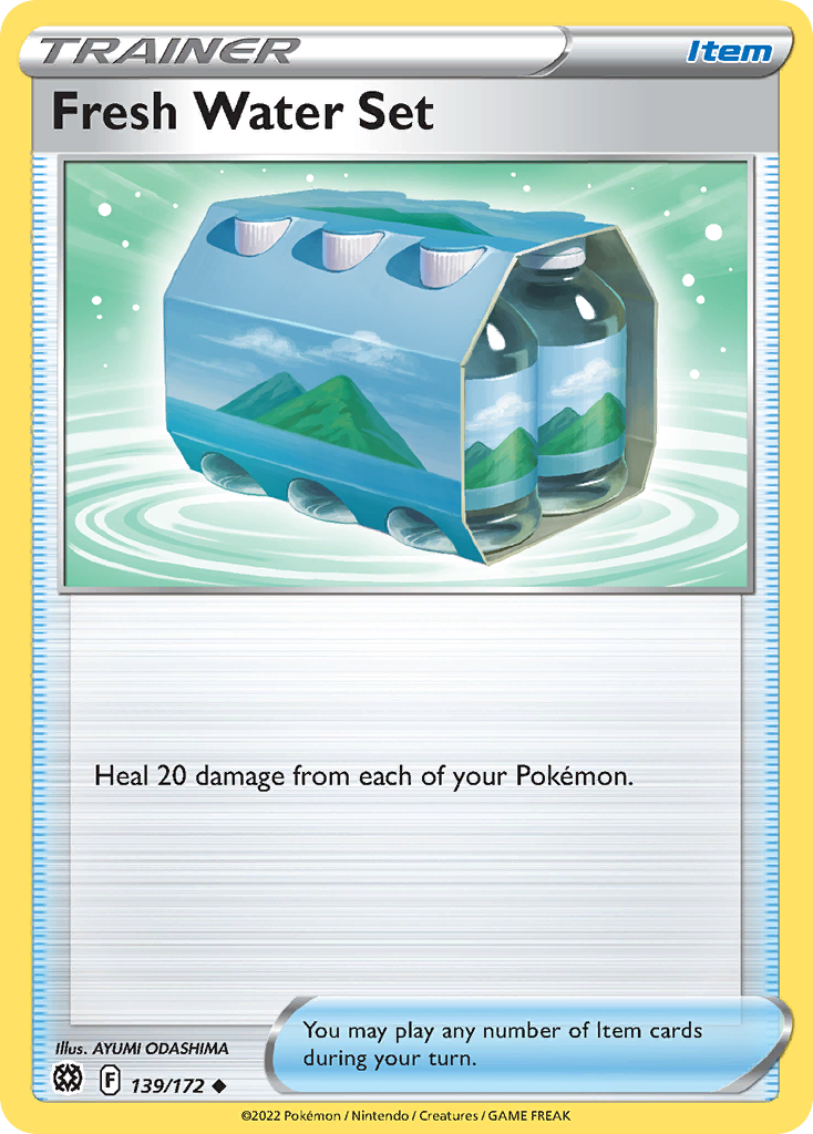 Fresh Water Set 139/172 Brilliant Stars Pokemon Reverse Holo Uncommon NM