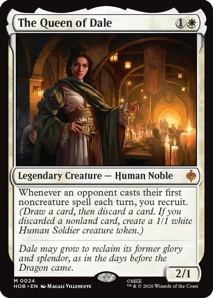 The Queen of Dale 24 The Hobbit Magic: The Gathering Foil Mythic
