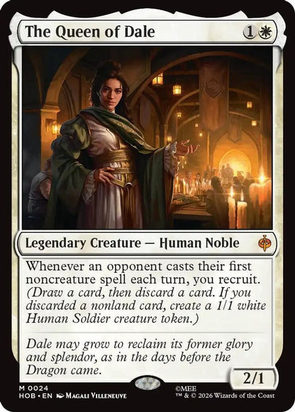 The Queen of Dale 24 The Hobbit Magic: The Gathering Foil Mythic