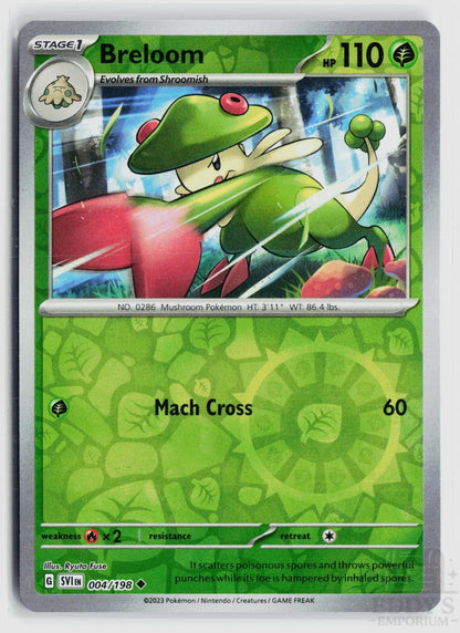 Breloom 004/198 Scarlet & Violet Pokemon Reverse Holo