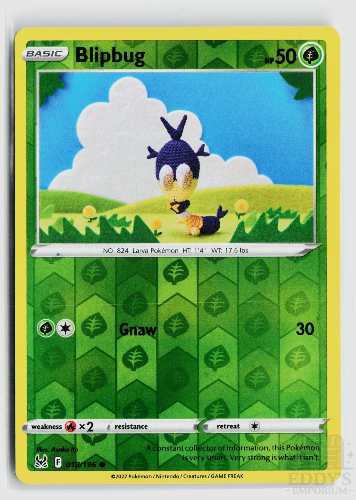 Blipbug 018/196 Lost Origin Pokemon Reverse Holo Common NM