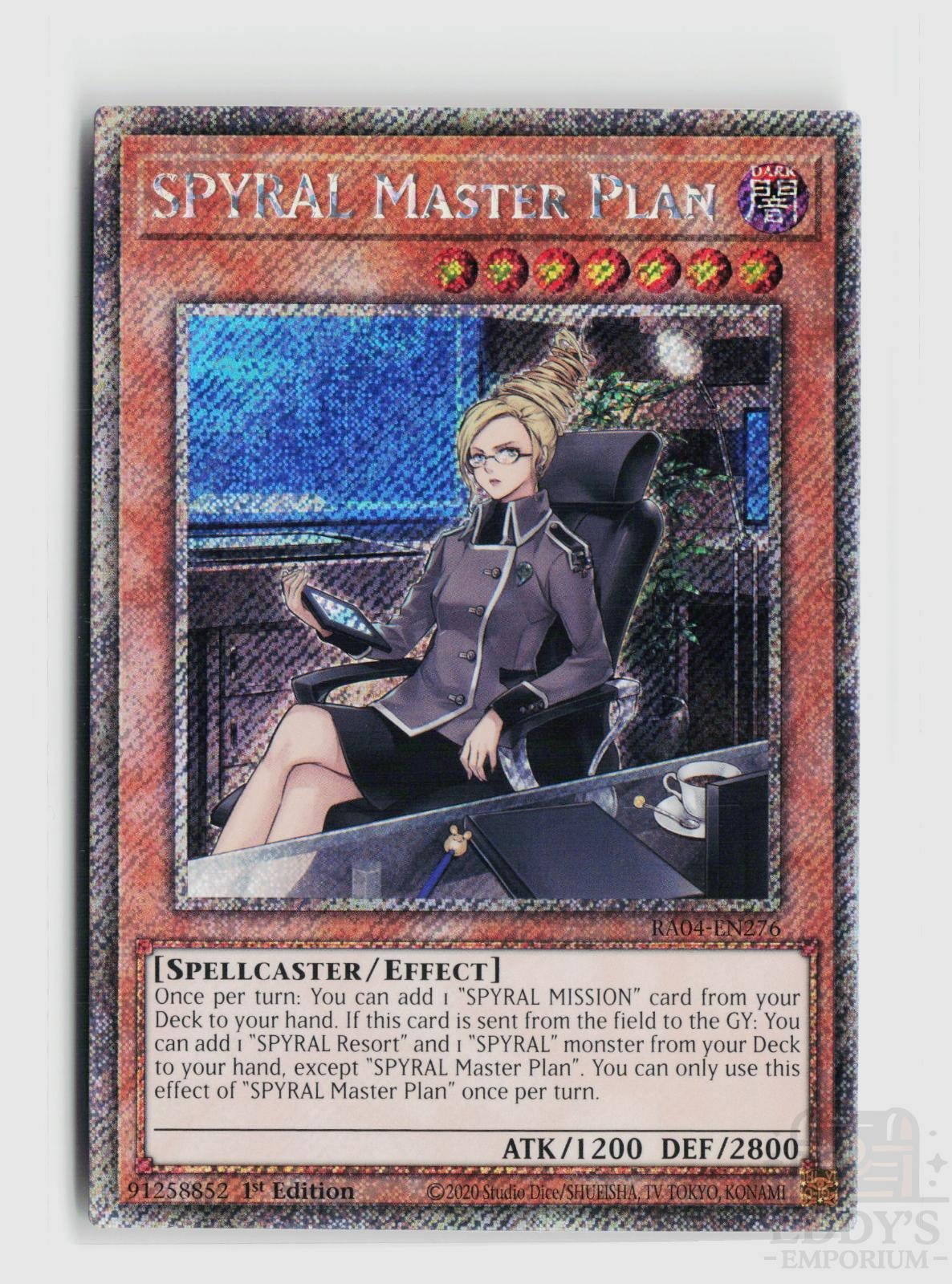 SPYRAL Master Plan (Platinum Secret Rare) RA04-EN276 Quarter Century Stampede Yu-Gi-Oh 1st Edition NM