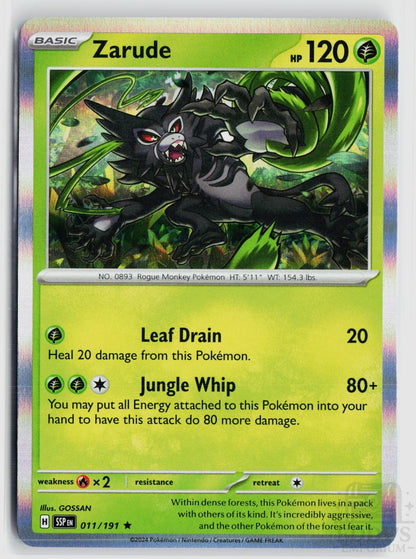 Zarude 011/191 Surging Sparks Pokemon Holo Rare NM