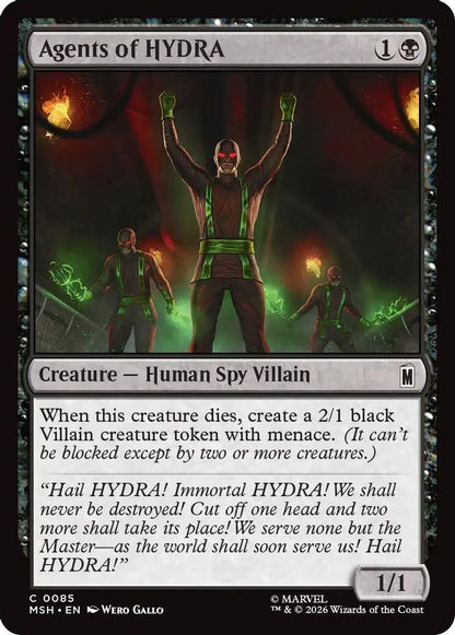 Agents of HYDRA 85 Marvel Super Heroes Magic: The Gathering Foil Common