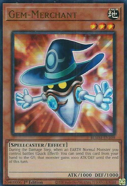 Gem-Merchant BLMM-EN109 Battles of Legend: Monster Mayhem Yu-Gi-Oh 1st Edition NM