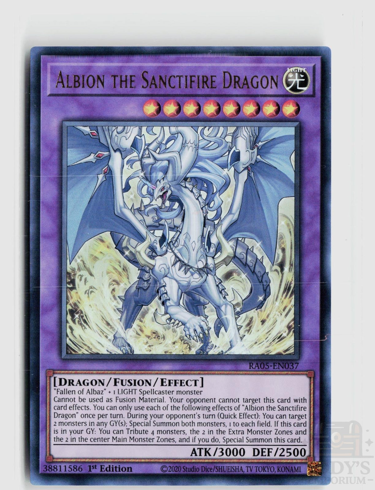 Albion the Sanctifire Dragon (Ultra Rare) RA05-EN037 Rarity Collection 5 Yu-Gi-Oh 1st Edition NM
