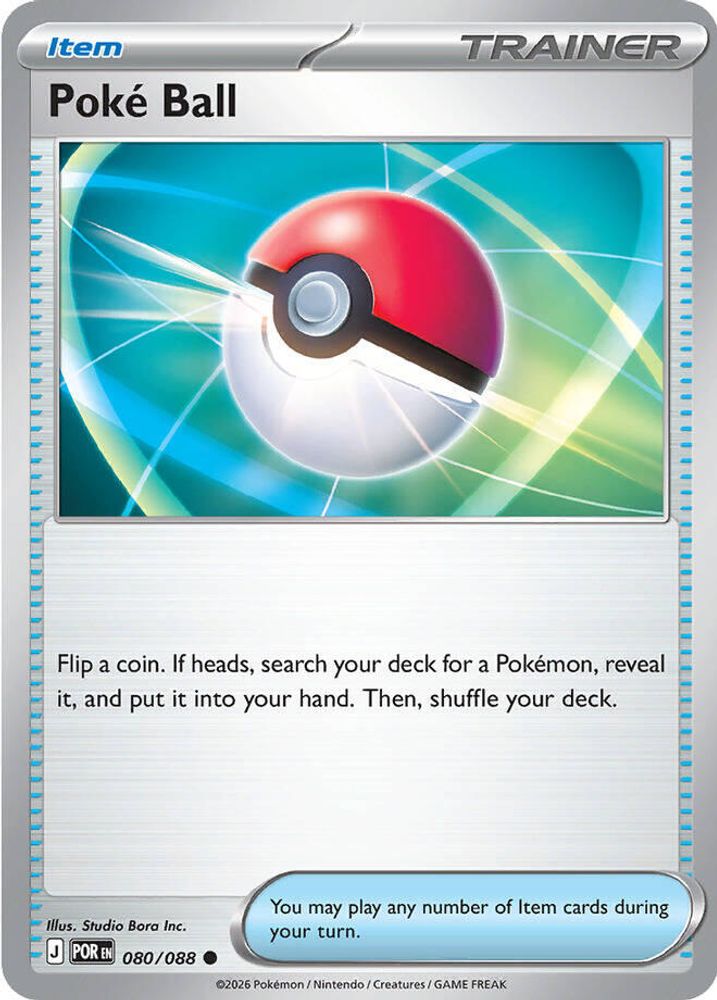 Poke Ball 080/088 Perfect Order Pokemon Reverse Holo Common NM