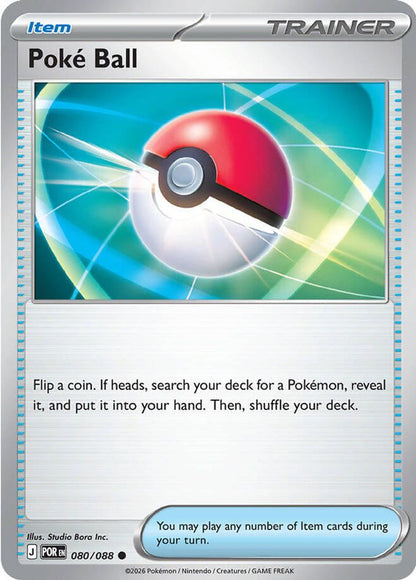 Poke Ball 080/088 Perfect Order Pokemon Reverse Holo Common NM