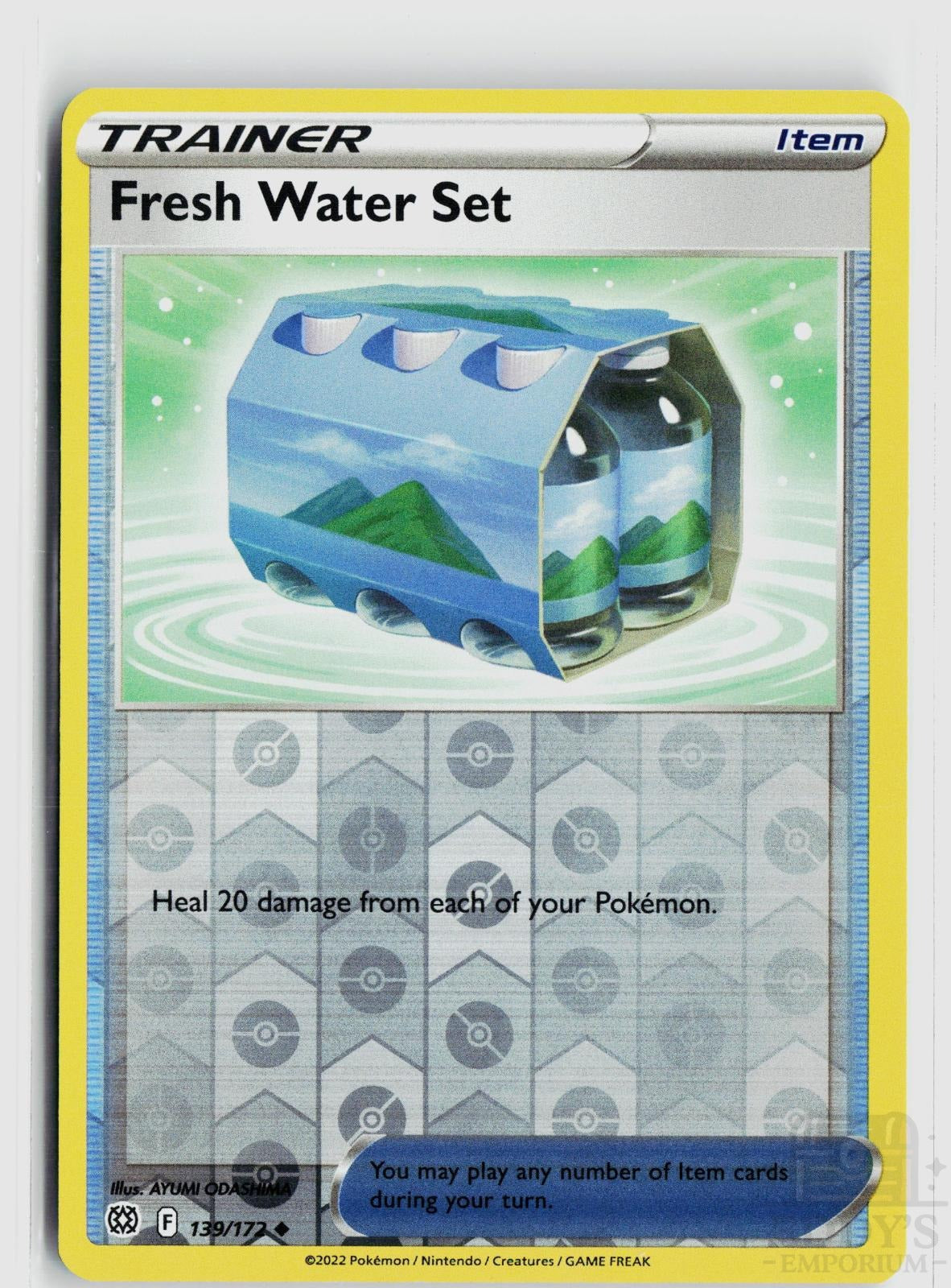 Fresh Water Set 139/172 Brilliant Stars Pokemon Reverse Holo Uncommon NM