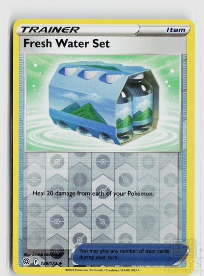 Fresh Water Set 139/172 Brilliant Stars Pokemon Reverse Holo Uncommon NM