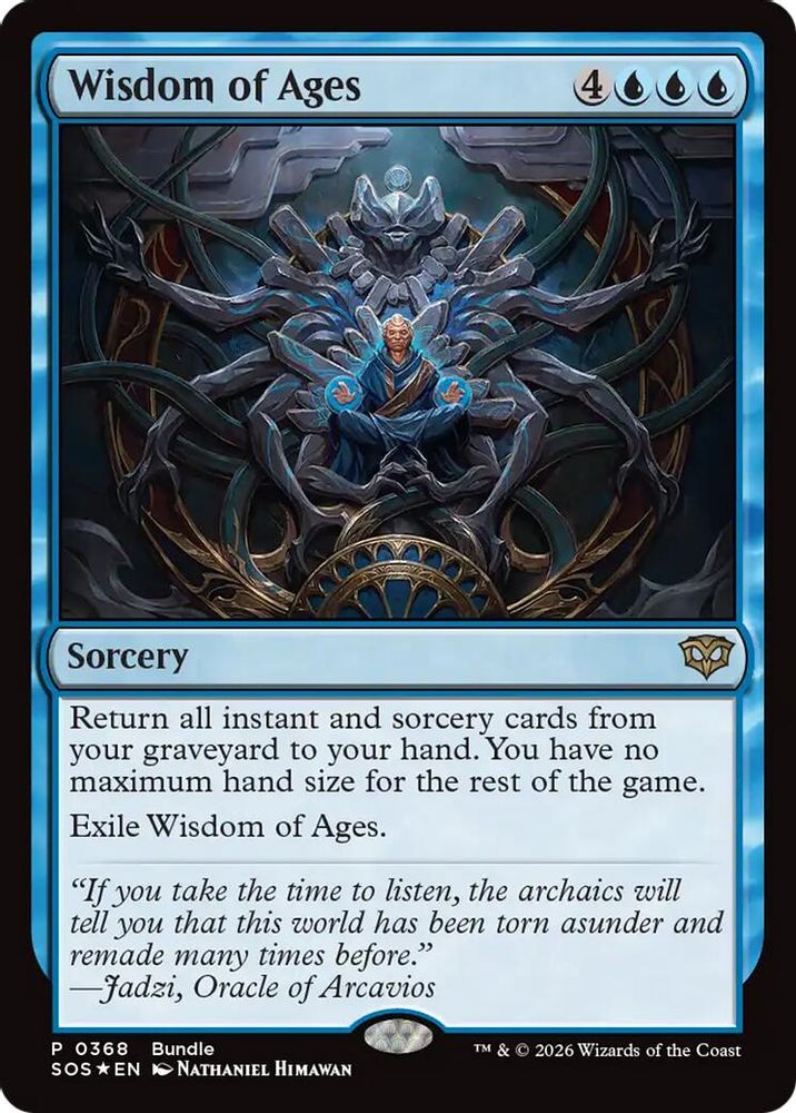 Wisdom of Ages 368 (SOS Bundle) Magic: The Gathering Foil Promo
