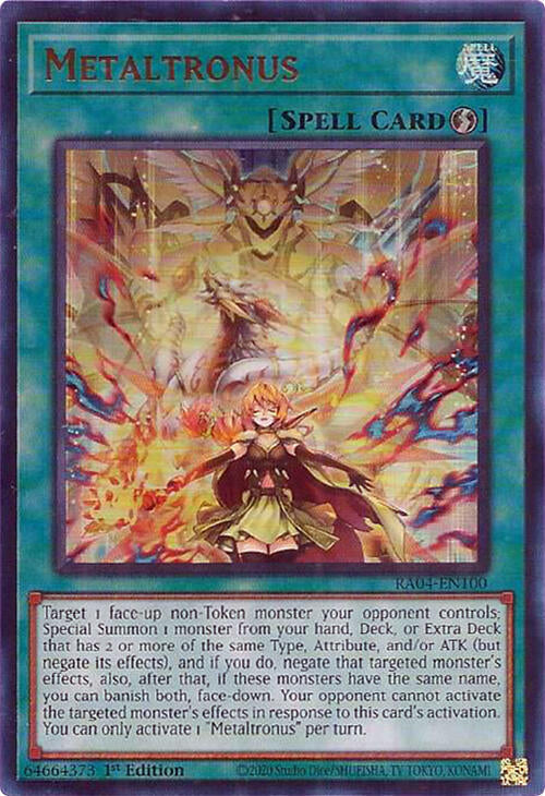 Metaltronus (UR) RA04-EN100 Quarter Century Stampede Yu-Gi-Oh 1st Edition NM