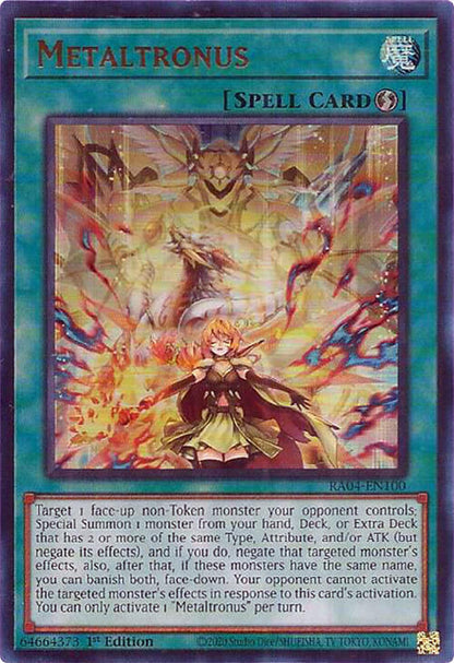 Metaltronus (UR) RA04-EN100 Quarter Century Stampede Yu-Gi-Oh 1st Edition NM