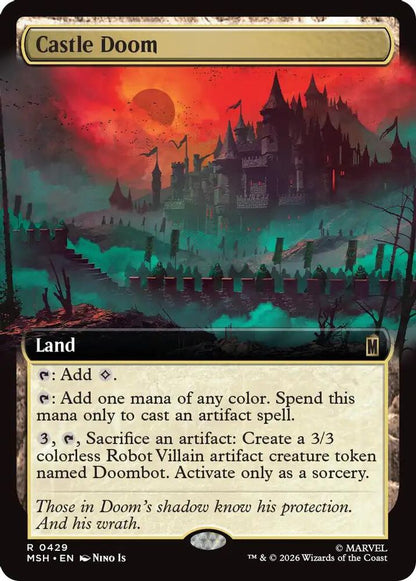 Castle Doom (Extended Art) 429 Marvel Super Heroes Magic: The Gathering Foil