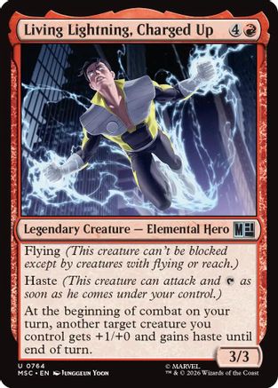 Living Lightning, Charged Up 764 Magic: The Gathering Commander: Marvel Super Heroes