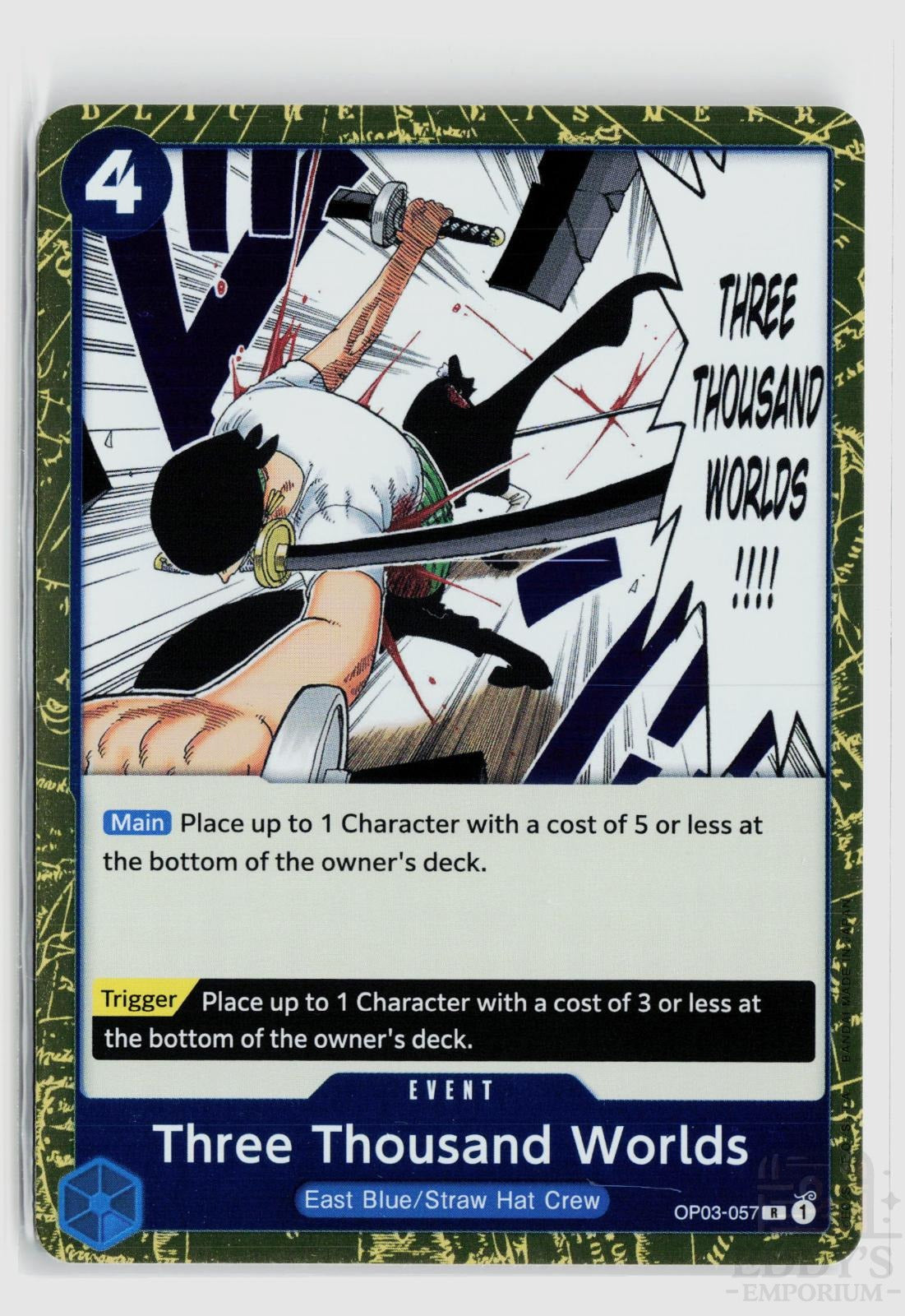 Three Thousand Worlds OP03-057 Pillars of Strength One Piece Foil Rare