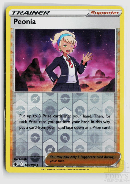 Peonia 149/198 Chilling Reign Pokemon Reverse Holo