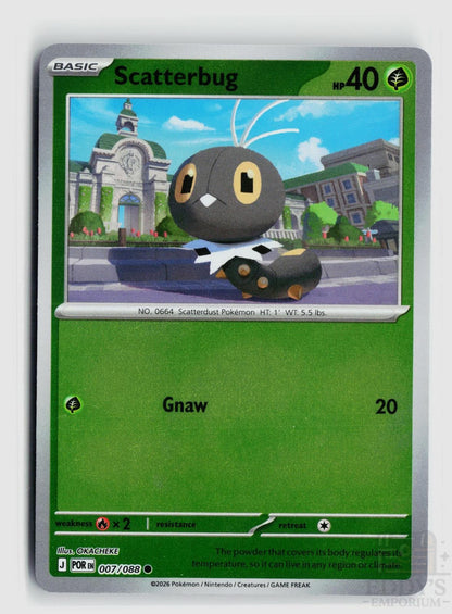 Scatterbug 007/088 Perfect Order Pokemon Reverse Holo Common NM