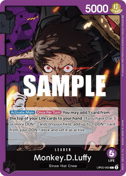 Monkey.D.Luffy (060) OP05-060 Awakening of the New Era One Piece Leader