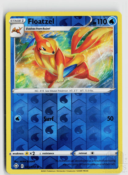 Floatzel 023/072 Shining Fates Pokemon Reverse Holo Uncommon NM