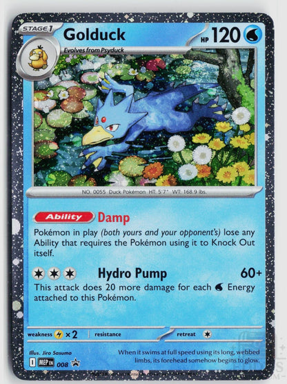 Golduck 008 ME: Mega Evolution Promo Pokemon Holo Promo NM